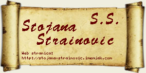 Stojana Strainović vizit kartica